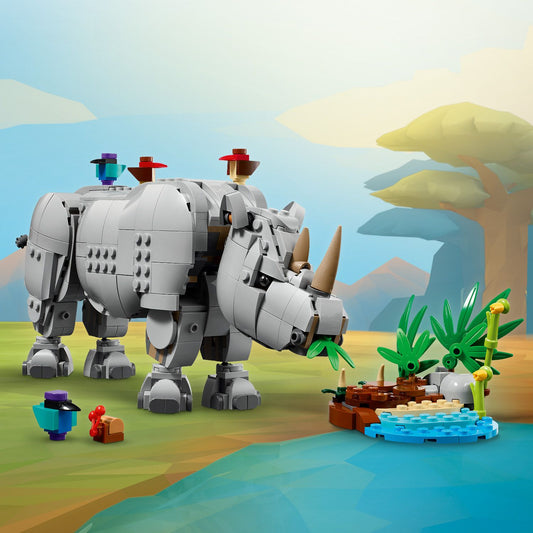 LEGO Wild Animals: Mighty Rhino with Birds 31171 Creator